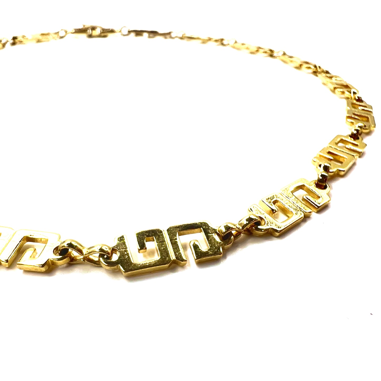 GIVENCHY 2way Necklace Choker Bracelet Gold Vintage Vintage G Logo