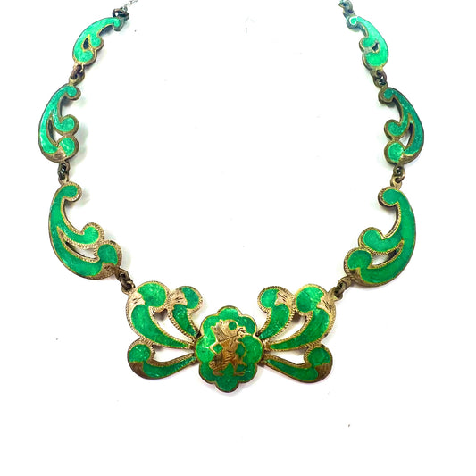 日本然リトテ-古着オンライン-Vintage Turquoise Necklace ヴィンテージ インディアンジュエリー ターコイズ ネックレス グリーン SILVER-Vintage Turquoise Necklace Vintage Indian Jewelry Turquoise Necklace Green Silver