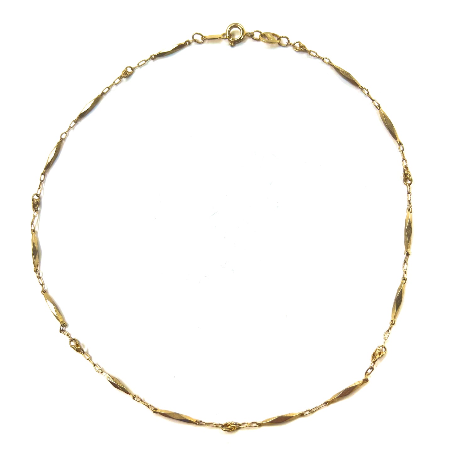 Vintage Gold Necklaces ネックレス 切子チェーン ゴールド K18GF ヴィンテージ