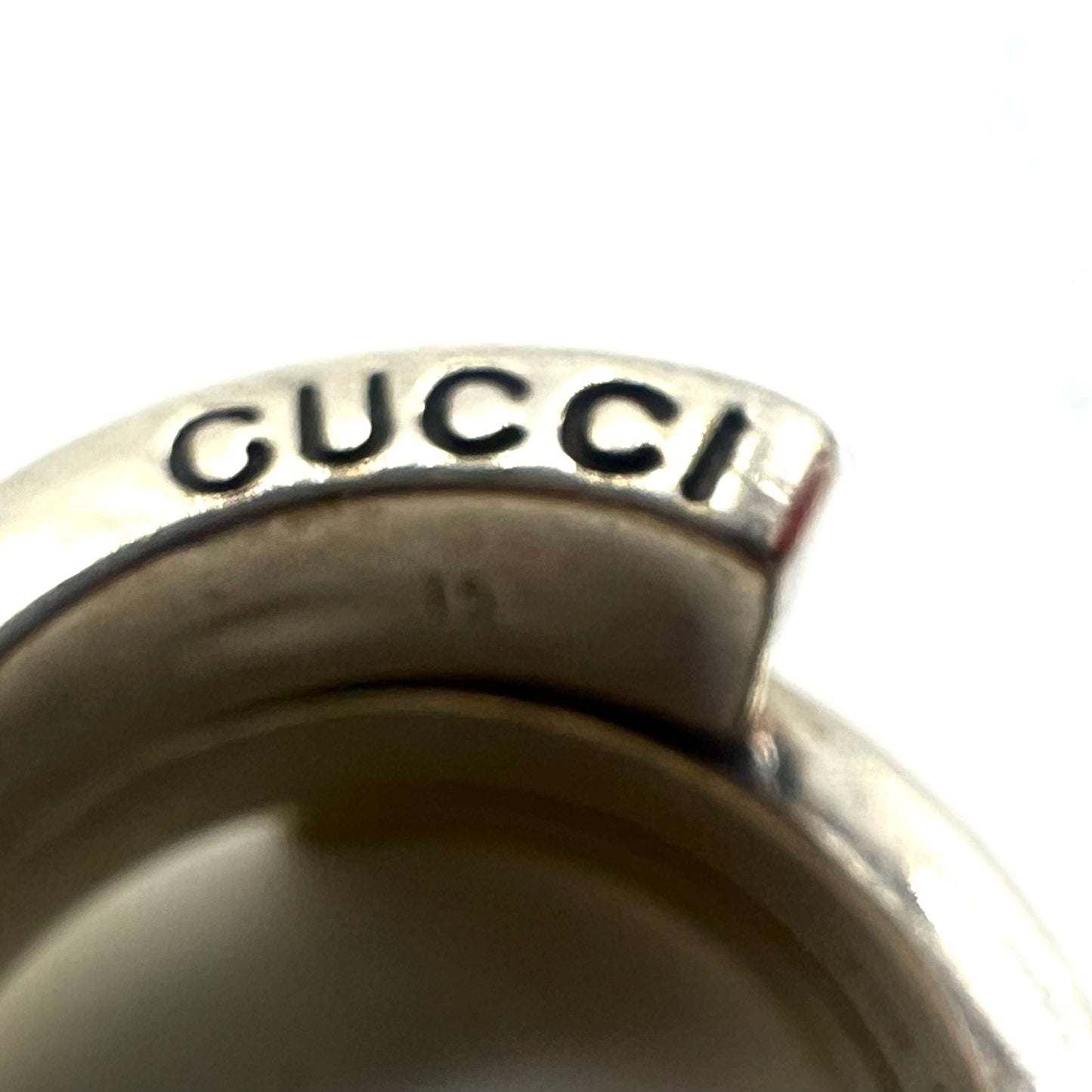 GUCCI スパイラル スネーク Gロゴ リング 指輪 15号 SILVER 925 シルバー SPIRAL G RING イタリア製