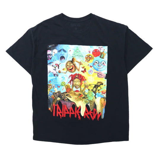 日本然リトテ-古着オンライン-TRIPPIE REDD トリッピーレッド ラップ Tシャツ XL ブラック コットン LIFE's A TRIP-