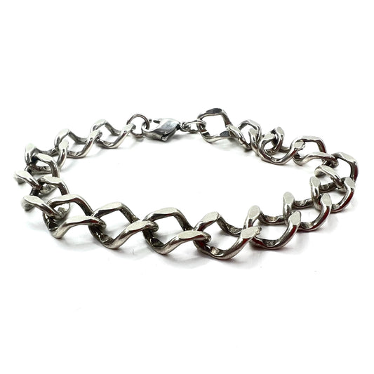 日本然リトテ-古着オンライン-Vintage Silver Bracelet 喜平チェーン ブレスレット シルバー SILVER 925-Vintage Silver Bracelet Kihei Chain Bracelet Silver Silver 925