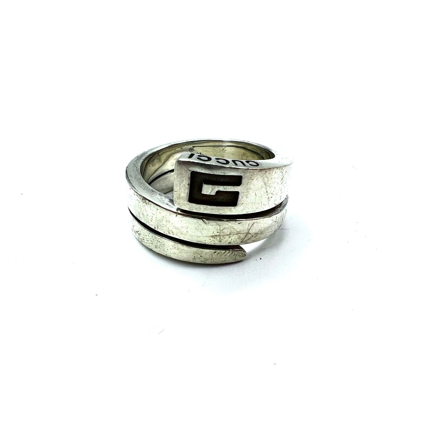GUCCI Spiral Snake G Logo Ring #15 Silver 925 Silver SPIRAL G Ring ...