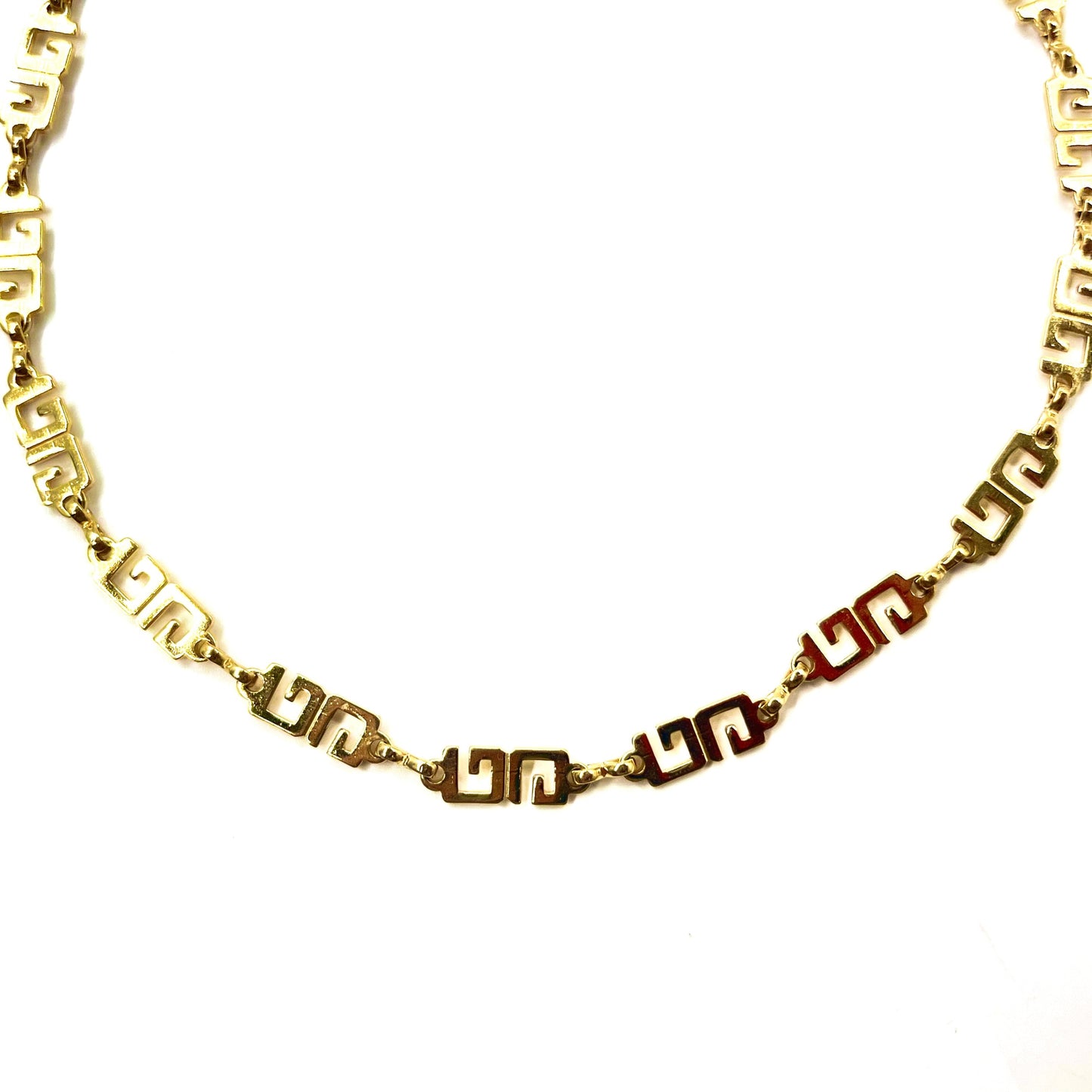 GIVENCHY 2way Necklace Choker Bracelet Gold Vintage Vintage G Logo