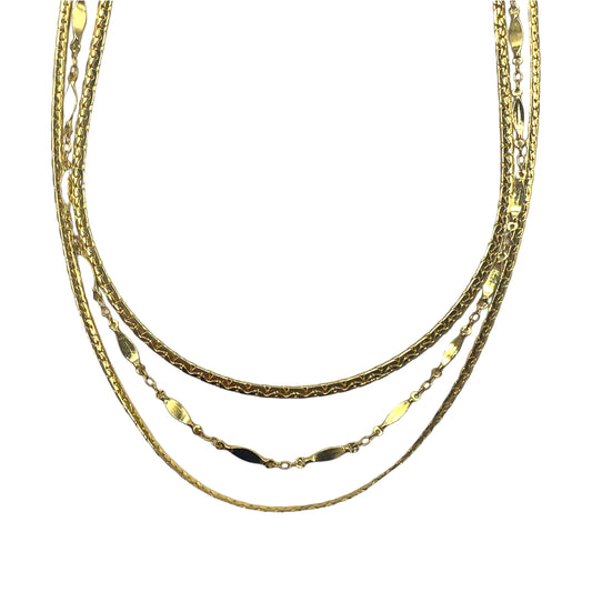 Vintage Gold Chain Necklaces 3連 ゴールドチェーンネックレス 68cm