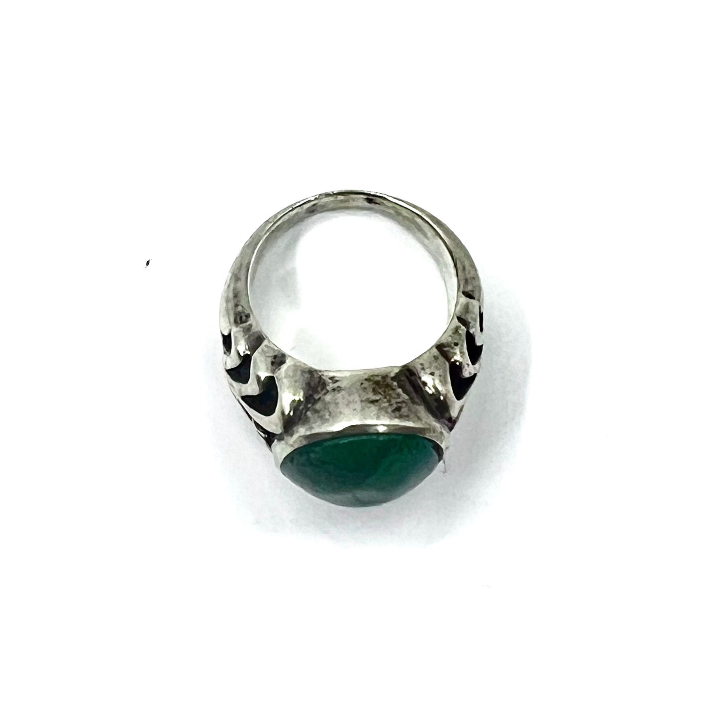Vintage Indian Jewelry Turquoise Ring インディアンジュエリー ターコイズリング 指輪 17号 SILVER 925 グリーンターコイズ