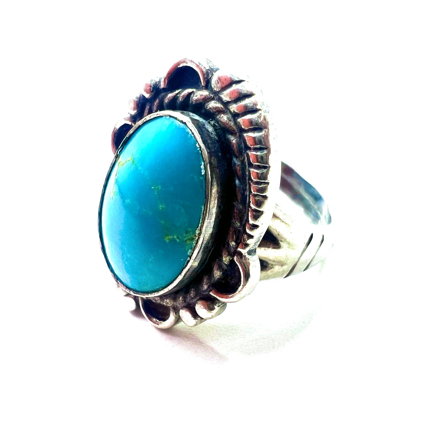 Vintage Navajo Turquoise Ring Indian Jewelry Nabaho Turquois Ring ...
