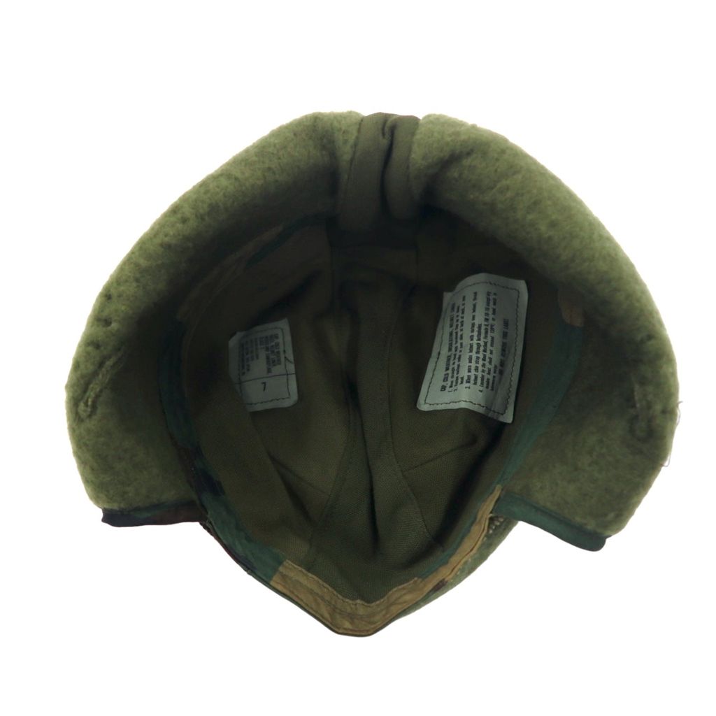 US ARMY 80年代 米軍 フライトキャップ ヘルメットライナーキャップ M-65 55-57cm カーキ カモフラ ミリタリー CAP COLD WEATHER INSULATING HELMET LINER 8415-01-099-7845 PROPPER INTERNATIONAL, INC.