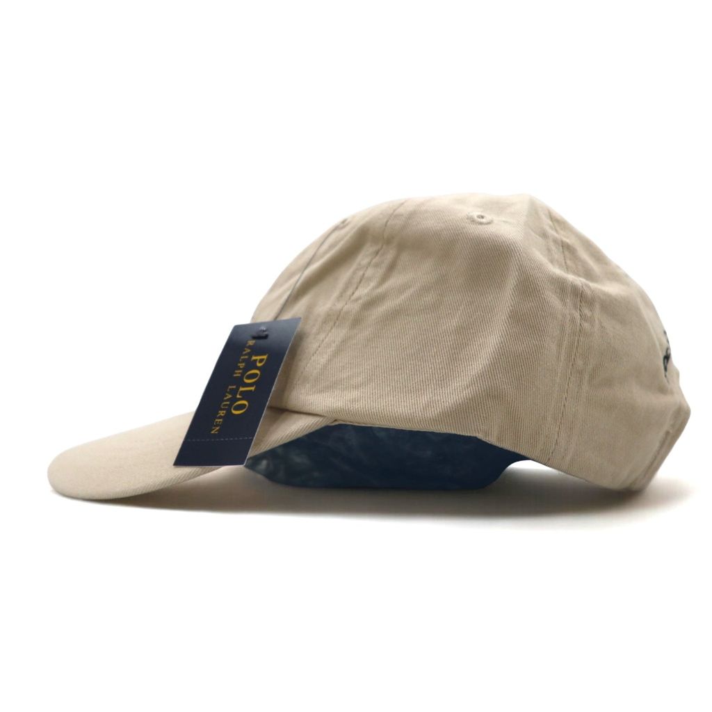 POLO RALPH LAUREN ポロベア ベースボールキャップ ONE ベージュ コットン ロゴ刺繍 710548524004 BSR 未使用品