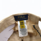POLO RALPH LAUREN ポロベア ベースボールキャップ ONE ベージュ コットン ロゴ刺繍 710548524004 BSR 未使用品