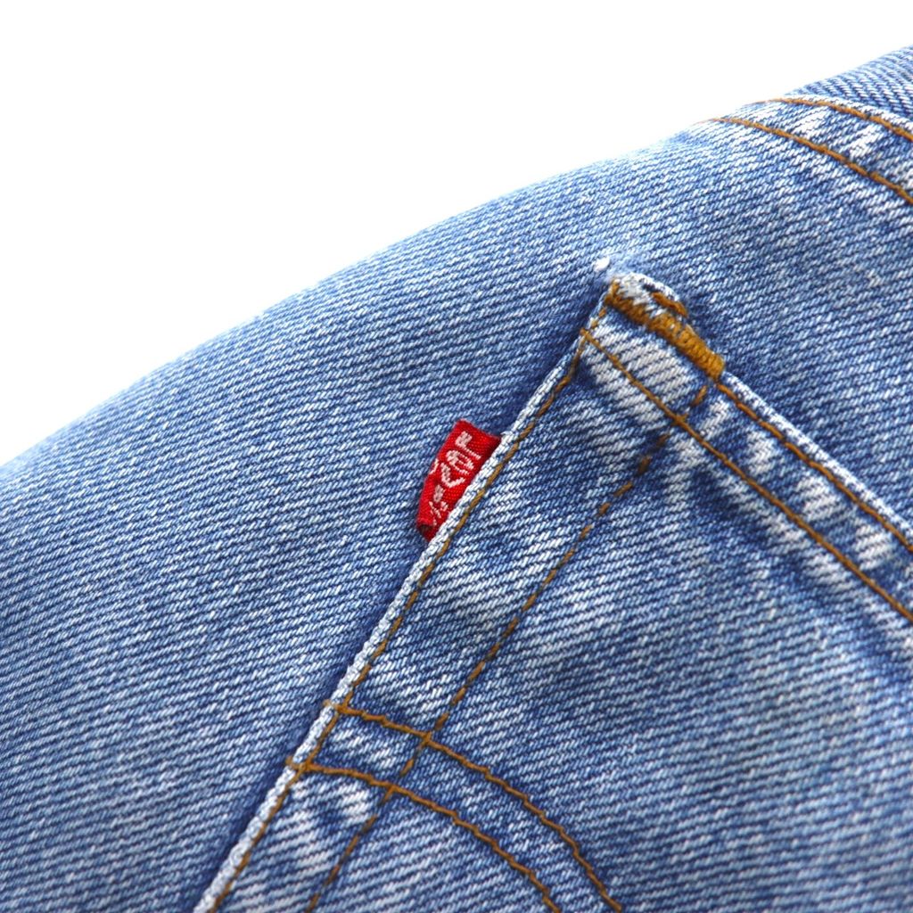 Levi's 90s USA made 501 denim pants size 32 blue cotton button fly button back 524 501-0125