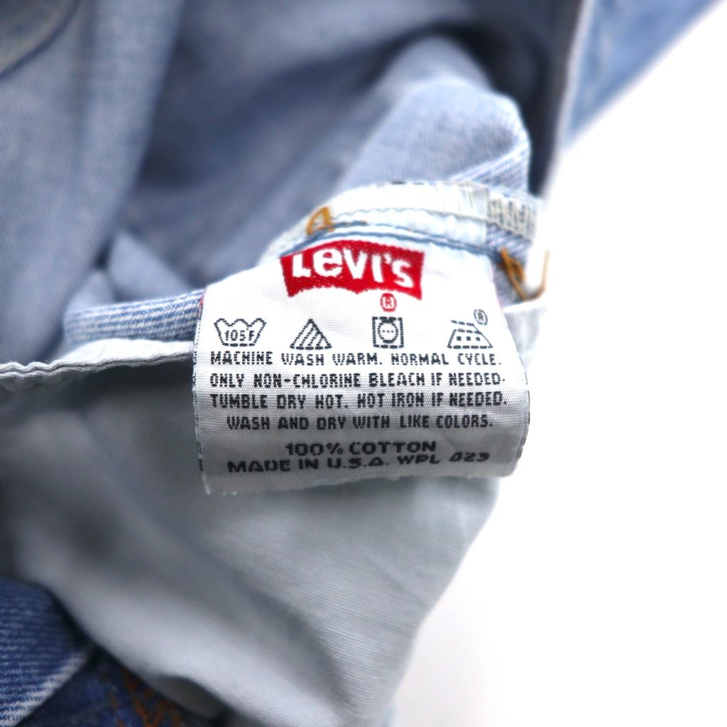 Levi's 90s USA made 501 denim pants size 32 blue cotton button fly button back 524 501-0125