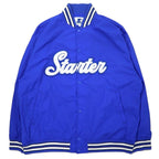日本然リトテ-古着オンライン-STARTER スタジャン FREE ブルー ナイロン R51393NZ-STARTER Varsity Jacket FREE Blue Nylon R51393NZ