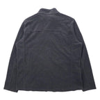 GERRY Full-Zip Thermal Fleece Jacket XL Gray Polyester One Point Logo Embroidery Full-Zip Thermal Fleece Outdoor Jacket 1139586