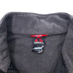 GERRY Full-Zip Thermal Fleece Jacket XL Gray Polyester One Point Logo Embroidery Full-Zip Thermal Fleece Outdoor Jacket 1139586