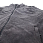 GERRY Full-Zip Thermal Fleece Jacket XL Gray Polyester One Point Logo Embroidery Full-Zip Thermal Fleece Outdoor Jacket 1139586
