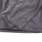 GERRY Full-Zip Thermal Fleece Jacket XL Gray Polyester One Point Logo Embroidery Full-Zip Thermal Fleece Outdoor Jacket 1139586