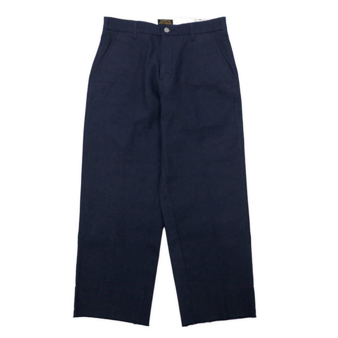 Levi's Cutoff Staple Cropped Wide Leg Chino Trousers Pants 28 Blue Navy STA-PREST CROPPED WIDE LEG CHINO 47873-0002