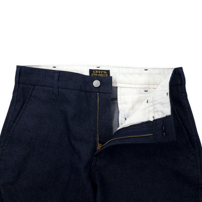 Levi's Cutoff Staple Cropped Wide Leg Chino Trousers Pants 28 Blue Navy STA-PREST CROPPED WIDE LEG CHINO 47873-0002