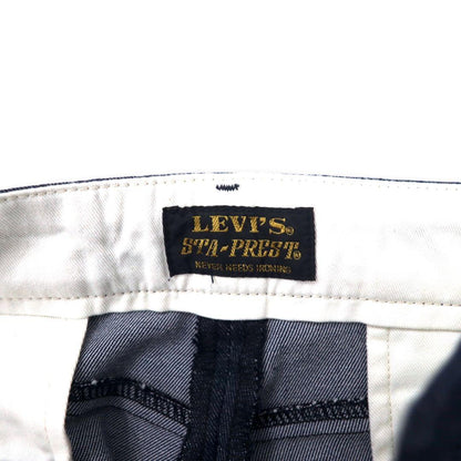 Levi's Cutoff Staple Cropped Wide Leg Chino Trousers Pants 28 Blue Navy STA-PREST CROPPED WIDE LEG CHINO 47873-0002