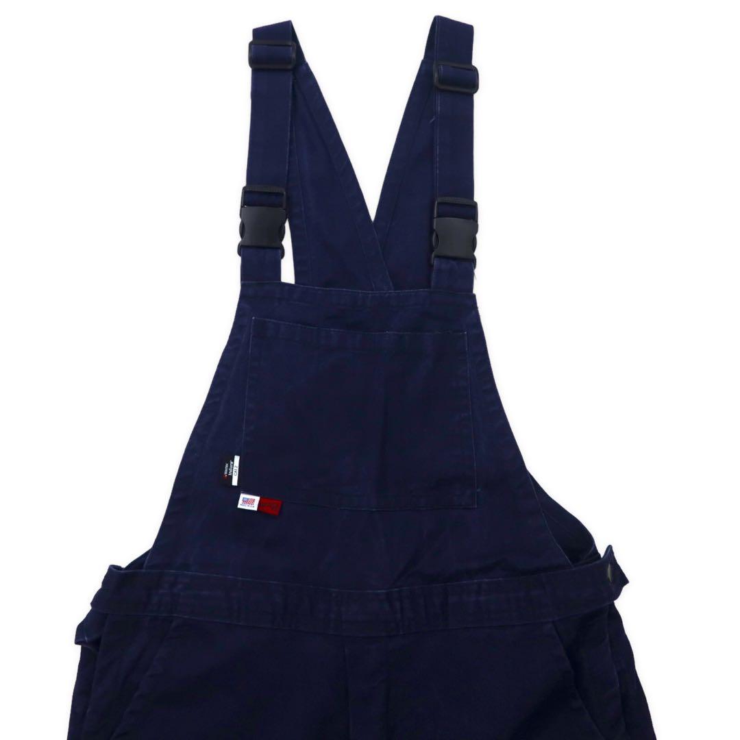 SAF-TECH Made in USA Overalls M Navy Cotton Flame Retardant Bonfire