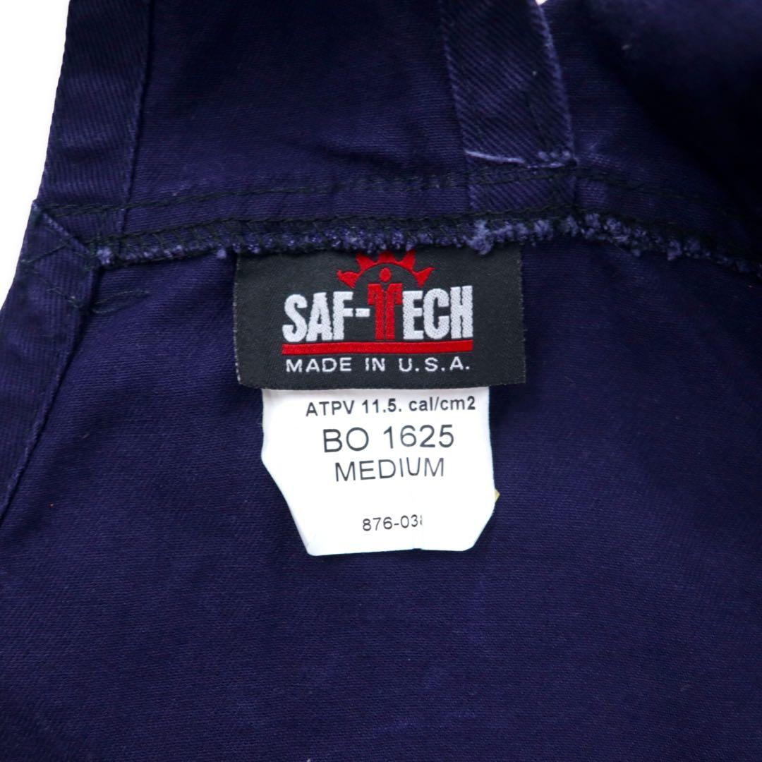 SAF-TECH Made in USA Overalls M Navy Cotton Flame Retardant Bonfire