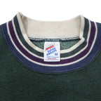 JERZEES Made in USA 90's SUPER SWEATS Rib Line Sweat M Green Cotton GATLINBURG