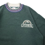 JERZEES Made in USA 90's SUPER SWEATS Rib Line Sweat M Green Cotton GATLINBURG