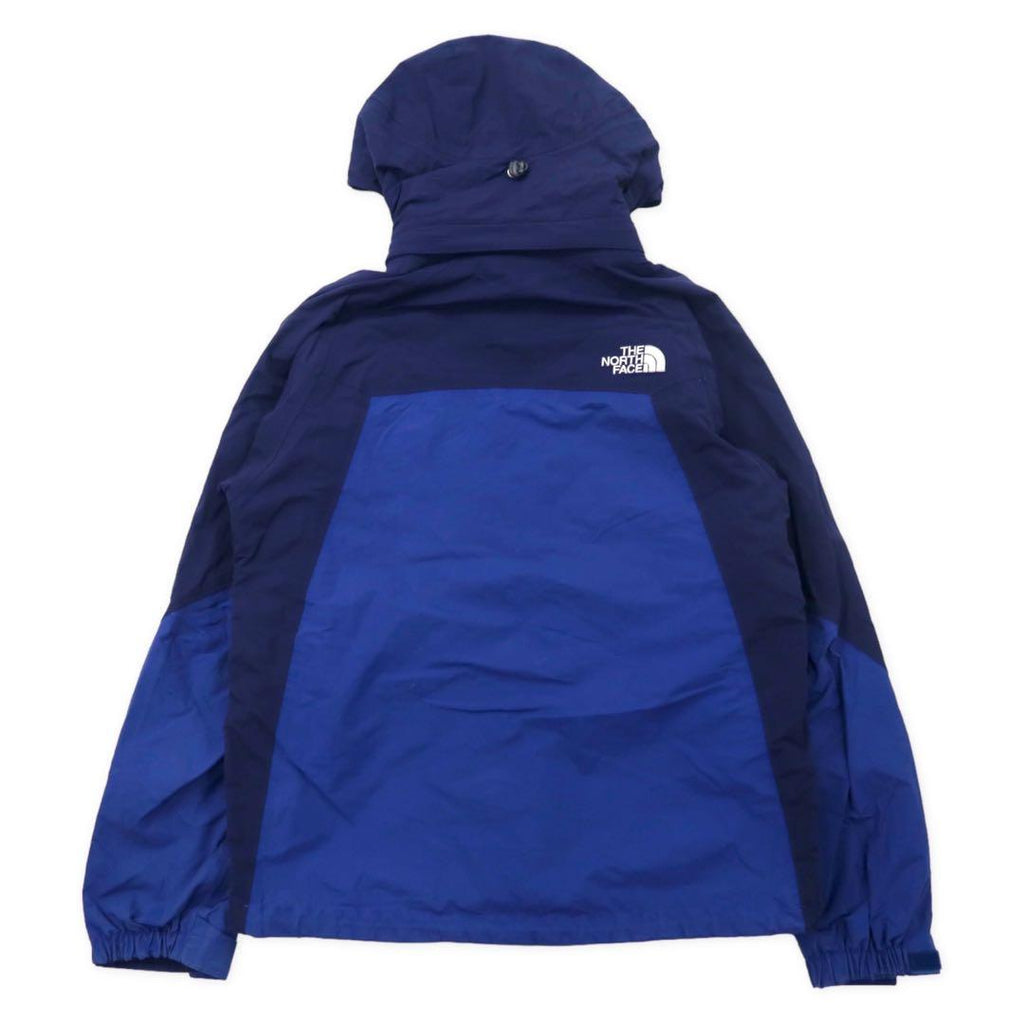 THE NORTH FACE マウンテンパーカー S ブルー ナイロン フード着脱式 HYVENT 透湿 防水 ジップインジップ搭載