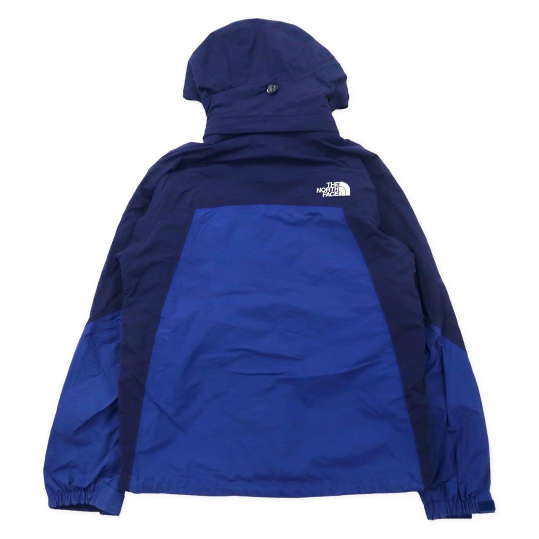 THE NORTH FACE マウンテンパーカー S ブルー ナイロン フード着脱式 HYVENT 透湿 防水 ジップインジップ搭載