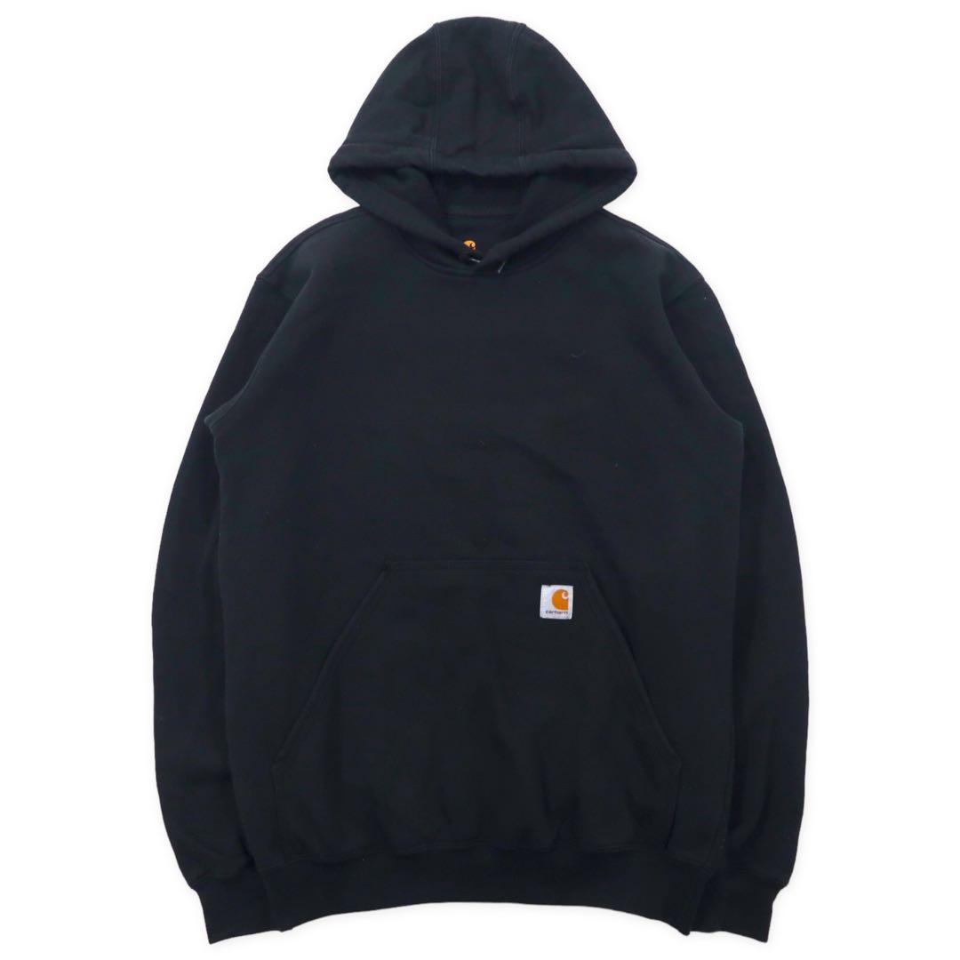 carhartt Big Size Pullover Parka S Black Cotton Brushed Lining ORIGINAL FIT Made in Honduras