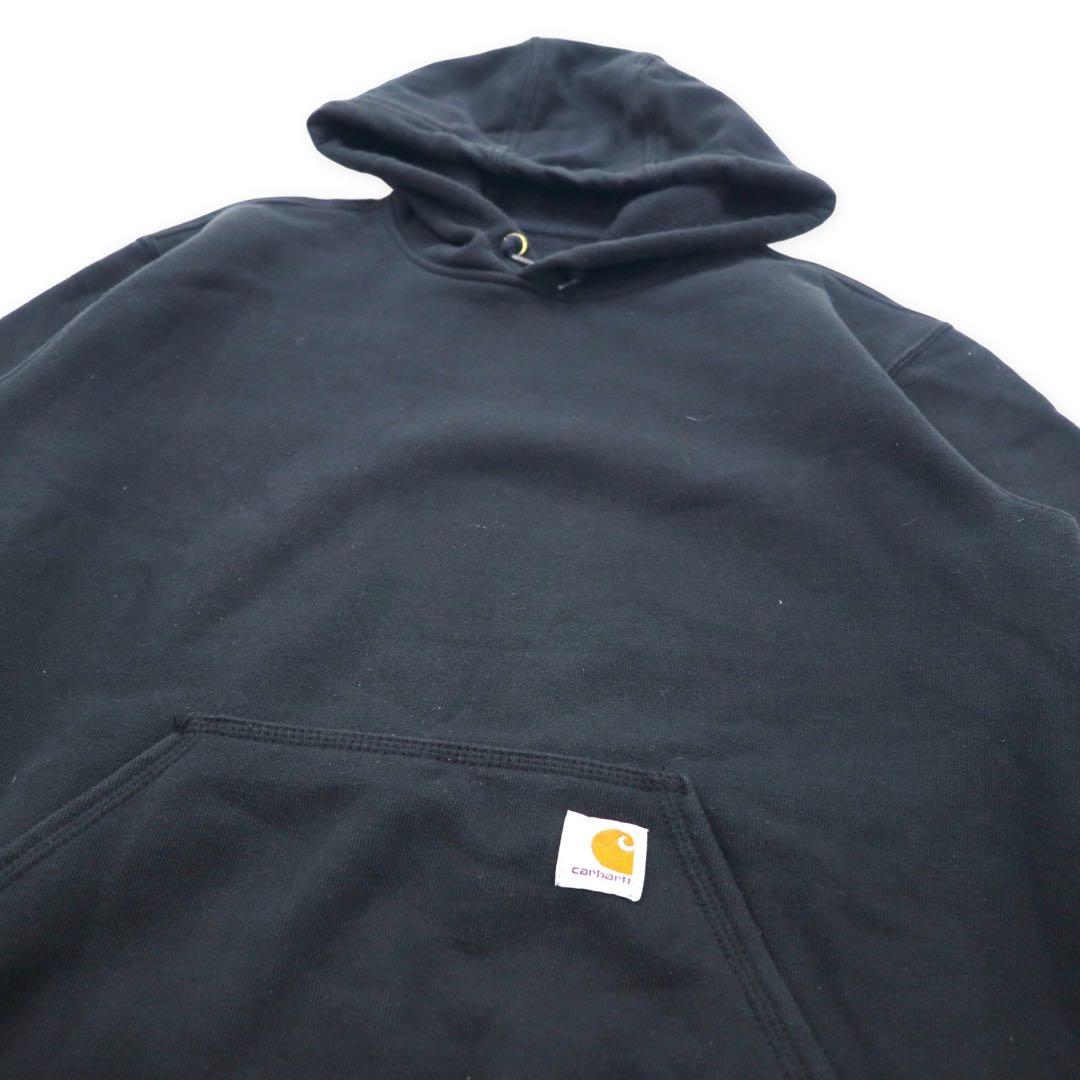 carhartt Big Size Pullover Parka S Black Cotton Brushed Lining ORIGINAL FIT Made in Honduras