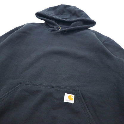carhartt Big Size Pullover Parka S Black Cotton Brushed Lining ORIGINAL FIT Made in Honduras