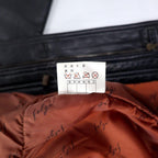 Felgi Homme ラムレザー モッズコート FREE ブラック 羊革 フード着脱式