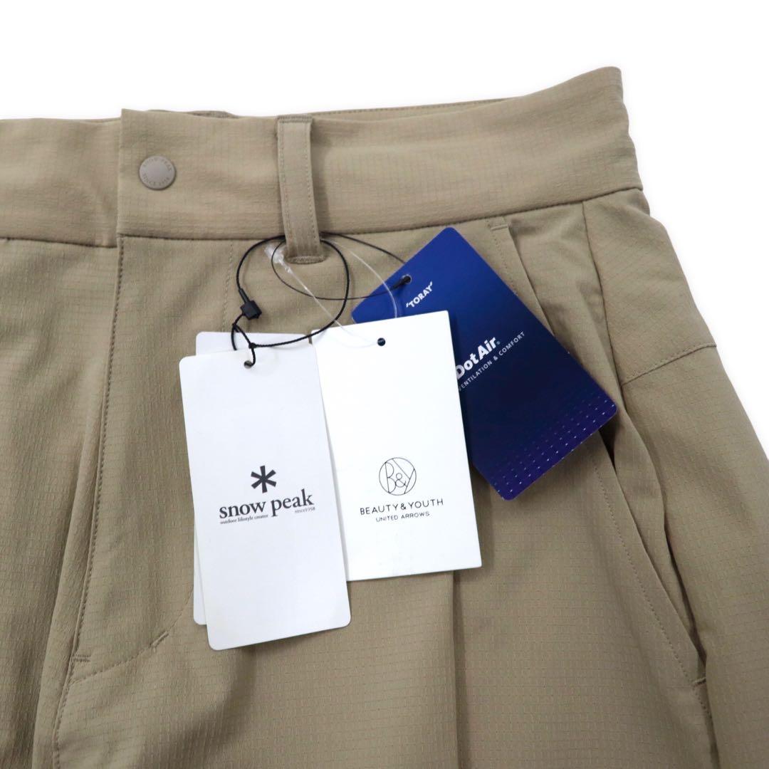 snow peak ドットエア ショーツ ショートパンツ S ベージュ ポリエステル ストレッチ BEAUTY & YOUTH 別注 BY DOT AIR SRTS UA-PA-21SU00102BG 未使用品