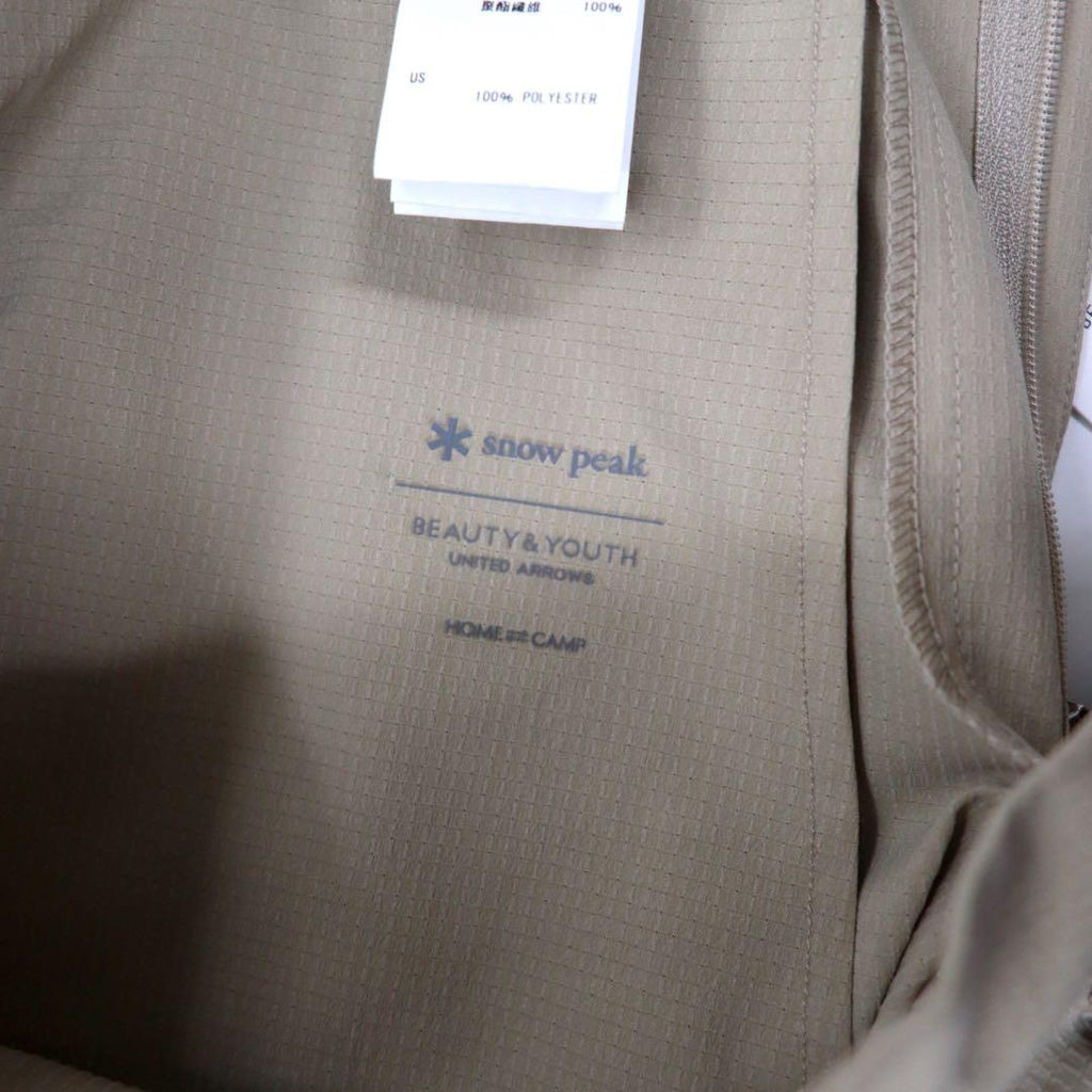 snow peak Dot Air Shorts Shorts S Beige Polyester Stretch BEAUTY &amp; YOUTH Special order BY DOT AIR SRTS UA-PA-21SU00102BG Unused item