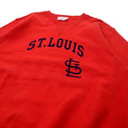 MLB ベースボール スウェット XL レッド コットン 裏起毛 前V リバースウィーブ仕様 ST. LOUIS CARDINALS ビッグサイズ GENUINE MERCHANDISE