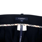 BURBERRY ブーツカット スラックスパンツ 38 ブラック ウール センタープレス