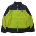 THE NORTH FACE WINDSTOPPER Fleece Jacket L Green Gray Polyester Logo Embroidery WINDSTOPPER