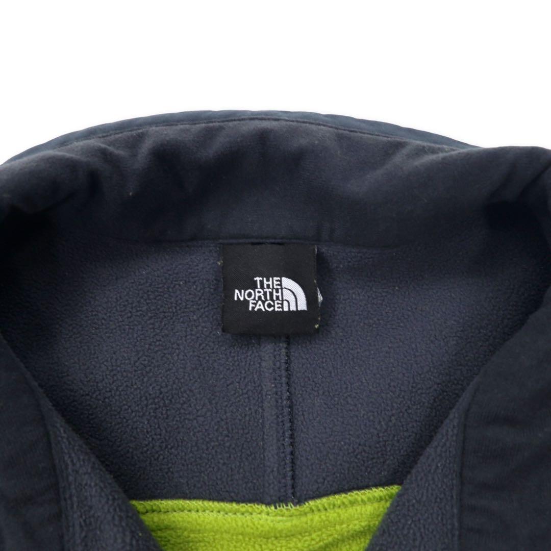 THE NORTH FACE WINDSTOPPER Fleece Jacket L Green Gray Polyester Logo Embroidery WINDSTOPPER