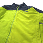 THE NORTH FACE WINDSTOPPER Fleece Jacket L Green Gray Polyester Logo Embroidery WINDSTOPPER