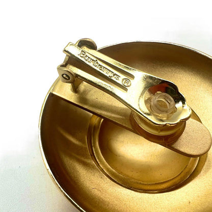 Burberrys ヴィンテージ ゴールド イヤリング ラウンド オールド