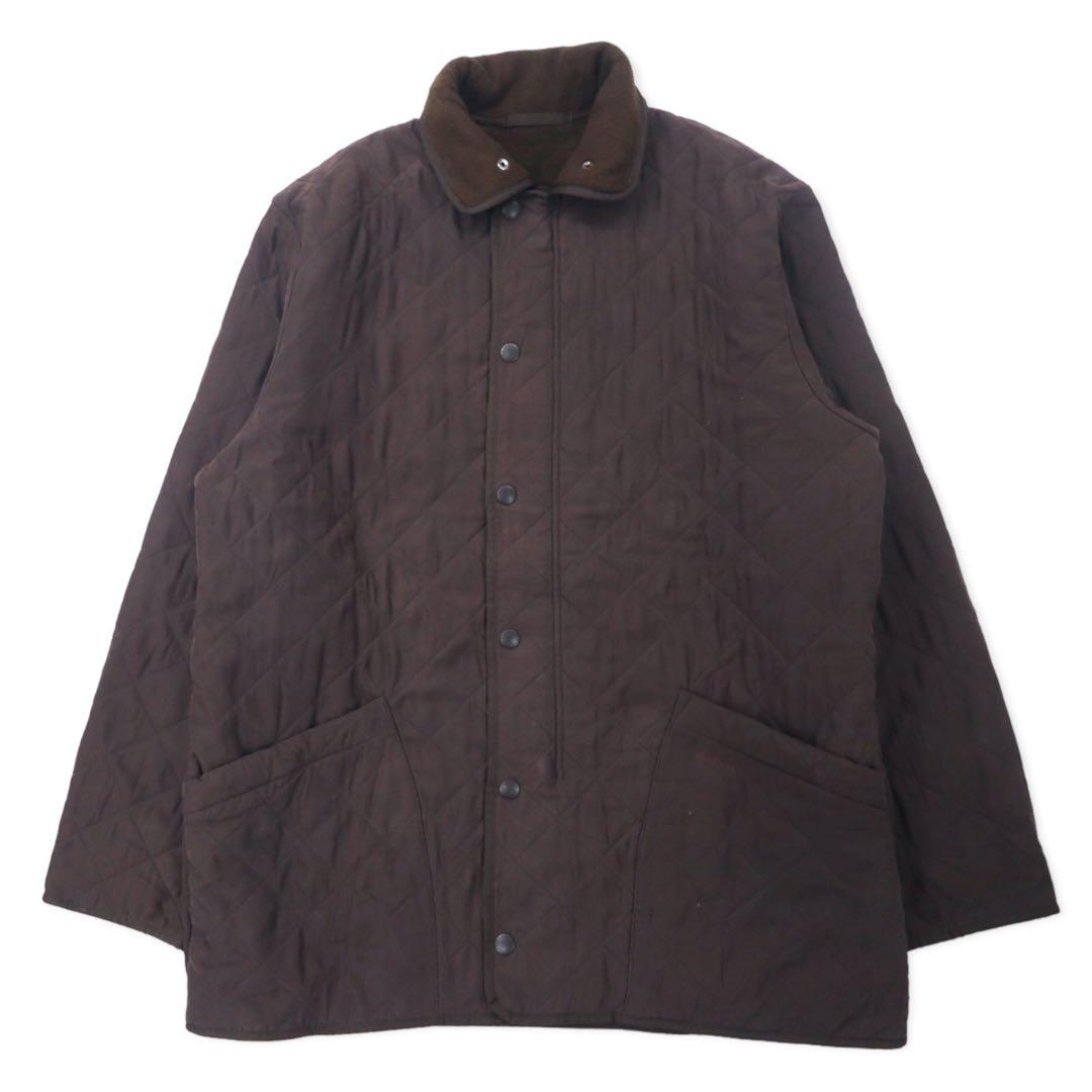 Barbour Quilted Jacket XL Brown Polyester Fleece Liner MICROFIBRE POLARQUILT MQU0022BR95