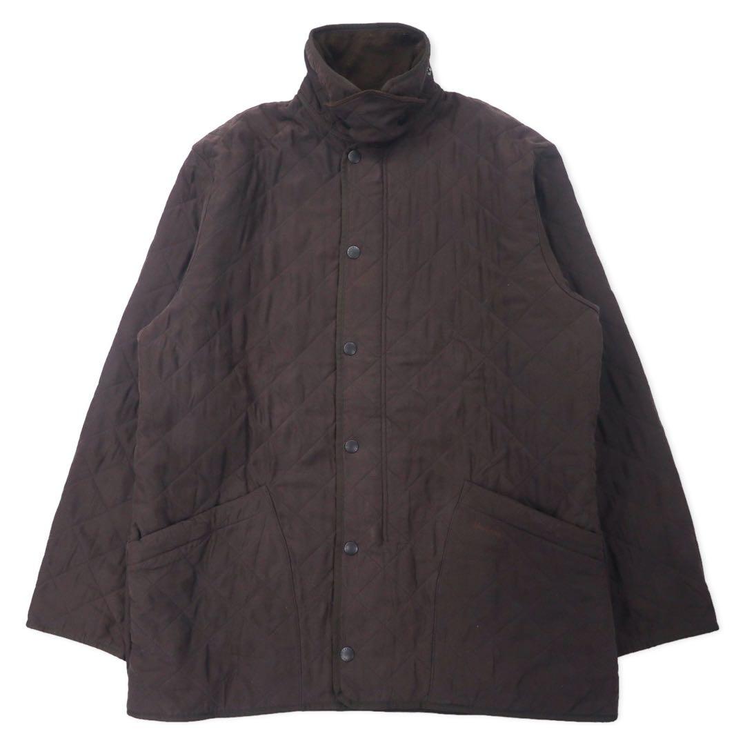 Barbour キルティングジャケット XL ブラウン ポリエステル フリースライナー  MICROFIBRE POLARQUILT MQU0022BR95