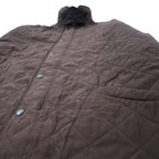 Barbour Quilted Jacket XL Brown Polyester Fleece Liner MICROFIBRE POLARQUILT MQU0022BR95