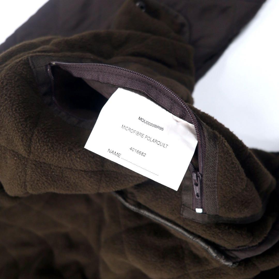 Barbour キルティングジャケット XL ブラウン ポリエステル フリースライナー  MICROFIBRE POLARQUILT MQU0022BR95