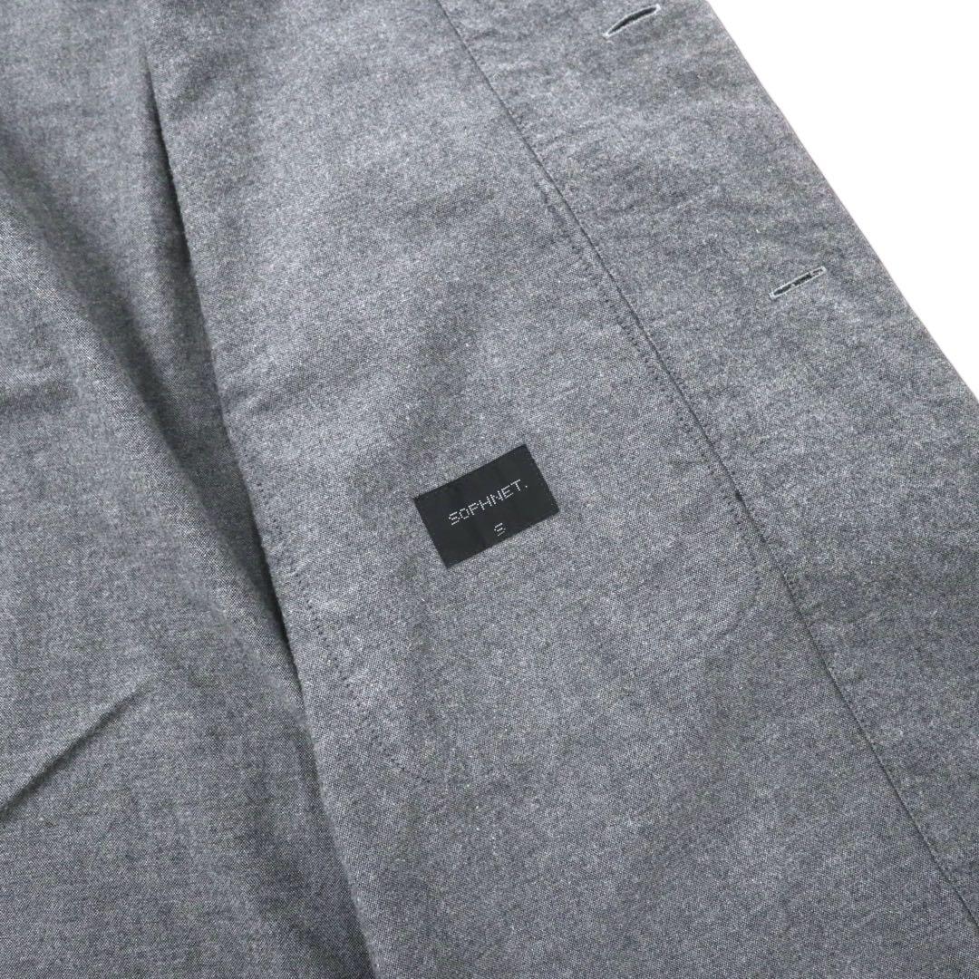 SOPHNET. Gown coat S gray cotton SOPH-156073 Made in Japan