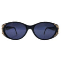 FENDI Cell Frame Sunglasses Black Gold Side Logo Coin FS 138 EBONY 130 Old Made in Italy