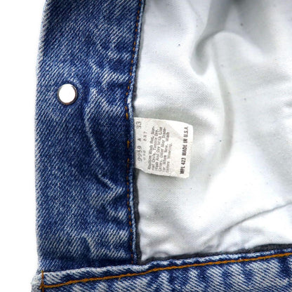 Levi's USA Made 70's 4th Denim Jacket G Jean M Blue Ice Wash Button Back 527 70505
