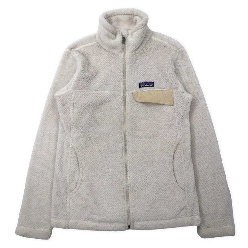 Patagonia Full Zip Fleece Jacket XS White Polyester 2547FA12